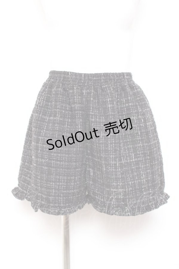 画像4: Ank Rouge / ハートエプロンツイードSETUP M 黒 Y-26-01-31-095-CA-OP-SZ-ZY (4)