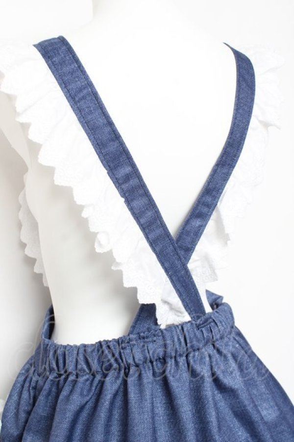 画像4: Nile Perch / ハートエプロンジャンスカ  ラメインディゴ Y-26-01-31-098-LO-OP-SZ-ZY (4)