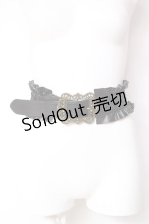 画像: axes femme / クラシカルバックルベルト  黒 Y-26-01-31-019-AX-AC-SZ-ZT0204M