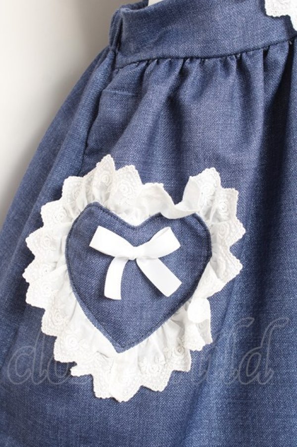 画像6: Nile Perch / ハートエプロンジャンスカ  ラメインディゴ Y-26-01-31-098-LO-OP-SZ-ZY (6)