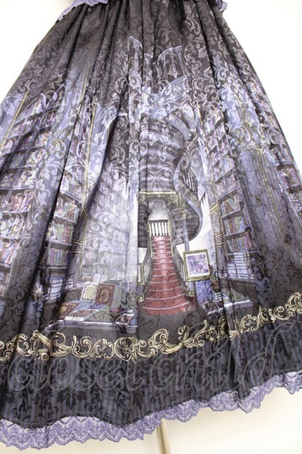 画像6: axes femme kawaii / リブラリーアビスチェ風ワンピース M パープル Y-26-01-31-100-AX-BL-SZ-ZY (6)