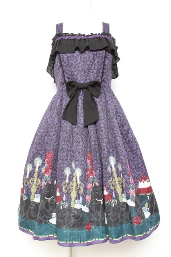 画像1: axes femme kawaii / 猫会ジャンスカ M パープル Y-26-01-31-101-AX-OP-SZ-ZY (1)