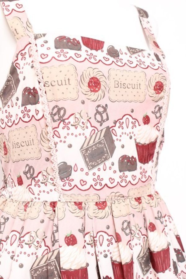 画像5: axes femme kawaii / お菓子柄ジャンパースカート M ピンク Y-26-01-31-103-AX-OP-SZ-ZY (5)