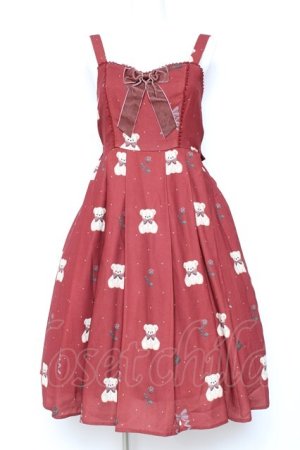 画像: axes femme kawaii / プレゼントベアージャンスカ M ワイン Y-26-01-31-105-AX-OP-SZ-ZY