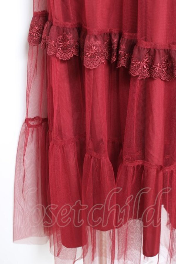 画像5: axes femme / コルセット風編上ジャンスカ F ワイン Y-26-01-31-108-AX-OP-SZ-ZY (5)