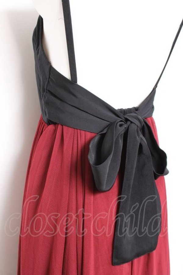 画像3: axes femme / バックリボンチュールワンピース M ワイン Y-26-01-31-110-AX-TO-SZ-ZY (3)