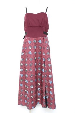 画像: axes femme POETIQUE / ディズニー ヴィランズ/ワンピース M ワイン Y-26-01-31-111-AX-OP-SZ-ZY