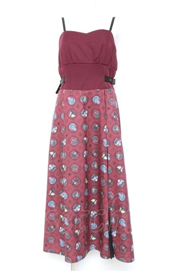 画像1: axes femme POETIQUE / ディズニー ヴィランズ/ワンピース M ワイン Y-26-01-31-111-AX-OP-SZ-ZY (1)