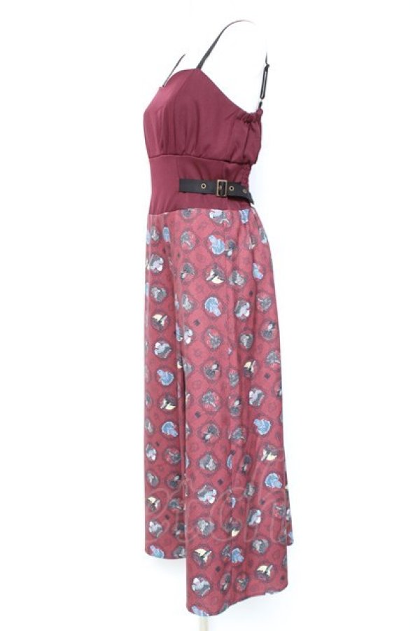 画像2: axes femme POETIQUE / ディズニー ヴィランズ/ワンピース M ワイン Y-26-01-31-111-AX-OP-SZ-ZY (2)