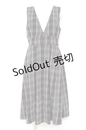 画像: axes femme / シャギーチェックジャンスカ M 黒 Y-26-01-31-112-AX-OP-SZ-ZY