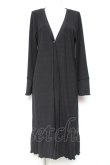 画像1: axes femme / 後ろプリーツロングカーディガン M 黒 Y-26-01-31-114-AX-TO-SZ-ZY (1)