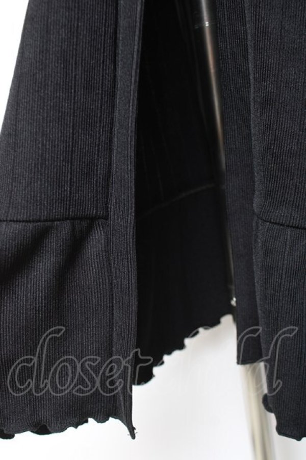 画像4: axes femme / 後ろプリーツロングカーディガン M 黒 Y-26-01-31-114-AX-TO-SZ-ZY (4)