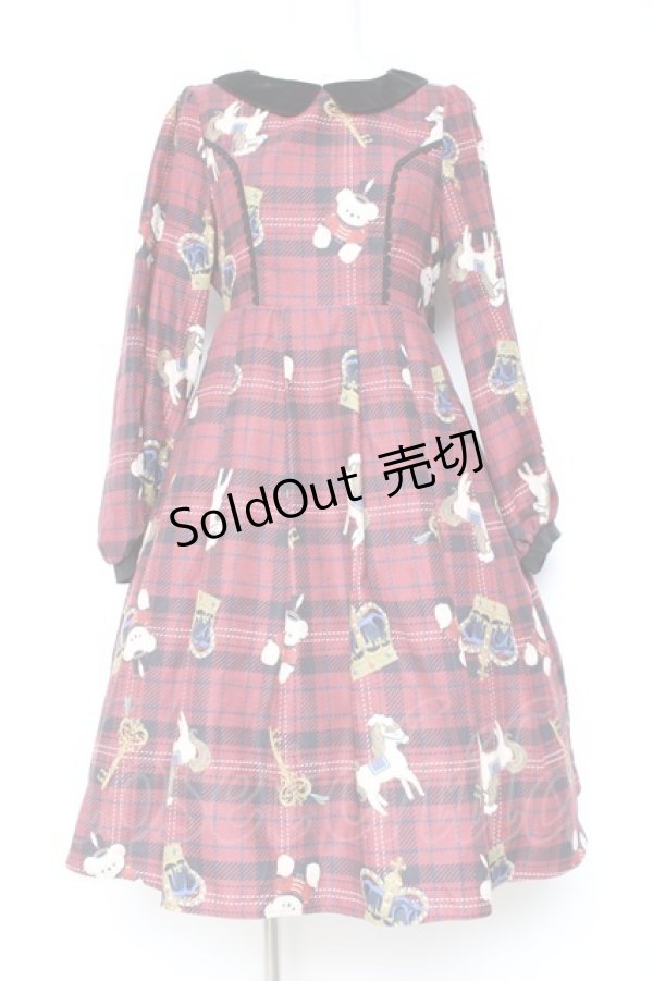 画像1: axes femme kawaii / ロンドントイズワンピース M ワイン Y-26-01-31-118-AX-OP-SZ-ZT0214D (1)