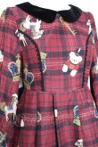 画像4: axes femme kawaii / ロンドントイズワンピース M ワイン Y-26-01-31-118-AX-OP-SZ-ZY (4)