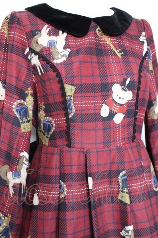 画像4: axes femme kawaii / ロンドントイズワンピース M ワイン Y-26-01-31-118-AX-OP-SZ-ZY (4)