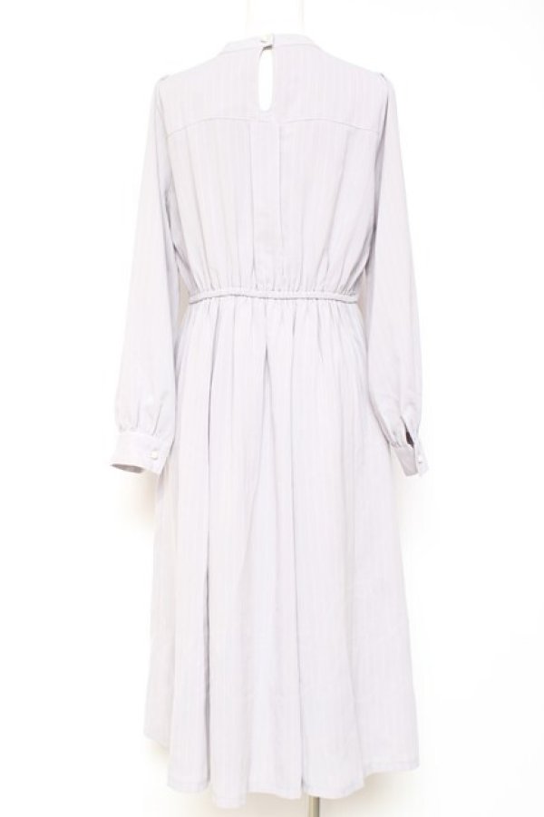 画像2: axes femme POETIQUE / チョーカーデザインロングワンピース M ラベンダー Y-26-01-31-120-AX-OP-SZ-ZY (2)