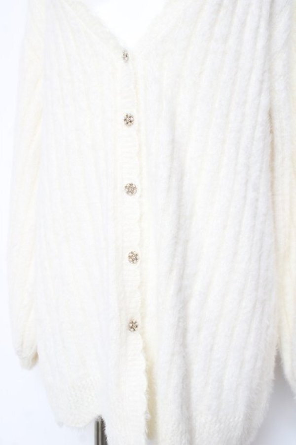 画像3: axes femme POETIQUE / フェザーロングニットカーディガン M 生成り Y-26-01-31-124-AX-TO-SZ-ZY (3)