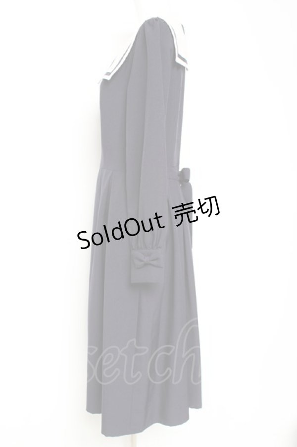 画像3: Innocent World White / スクエアーカラーワンピース  ネイビー Y-26-01-31-125-IW-OP-SZ-ZY (3)