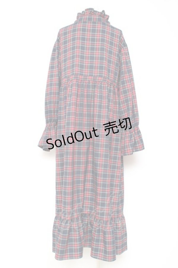 画像2: merry jenny / チェックワンピース  紺 Y-26-01-31-126-LO-OP-SZ-ZT631 (2)