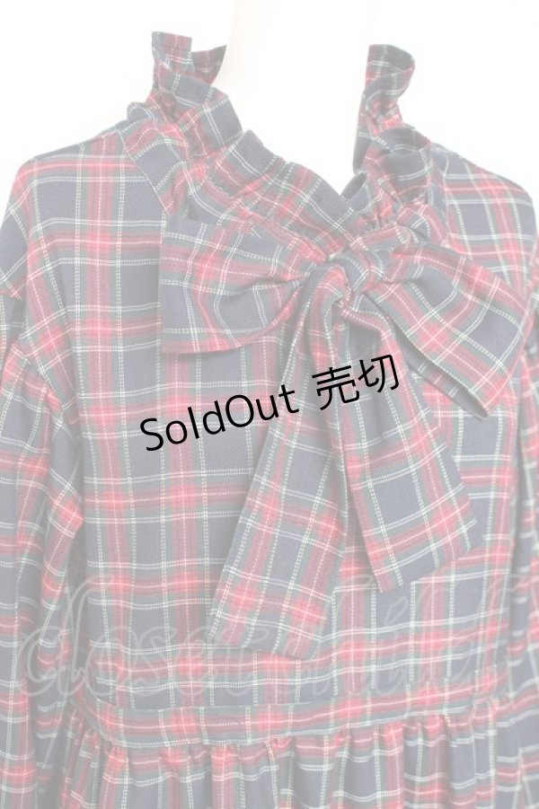 画像3: merry jenny / チェックワンピース  紺 Y-26-01-31-126-LO-OP-SZ-ZT631 (3)