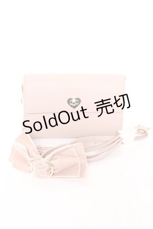 画像: m petit by misako / ハートリボンショルダーバッグ  ピンク Y-26-01-31-024-LO-BG-SZ-ZY