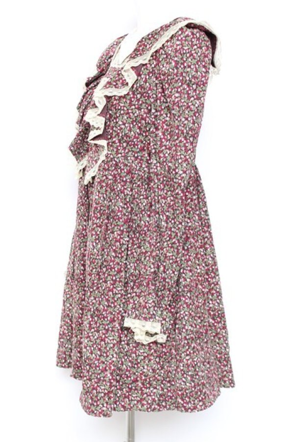 画像2: MILK / Lovely mini ドレス  ベリーフラワー Y-26-01-31-128-ML-OP-SZ-ZY (2)