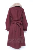 画像2: axes femme POETIQUE / アシメナポレオンロングコート M ワイン Y-26-01-31-130-AX-CO-SZ-ZT0203F (2)
