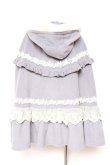 画像3: axes femme kawaii / ローズフリルケープコート M サックス Y-26-01-31-131-AX-CO-SZ-ZT0203F (3)