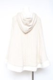 画像2: axes femme / 裏ボアニットポンチョ M 生成り Y-26-01-31-133-AX-TO-SZ-ZY (2)