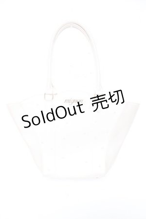 画像: axes femme kawaii / パールシェルトートバッグ  生成り Y-26-01-31-025-AX-BG-SZ-ZT0214X