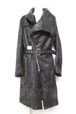 画像1: BUFFALO BOBS / MICHELANGIOLO ドレープネック コート 1-2 ブラック Y-26-01-31-136-PU-CO-SZ-ZY (1)