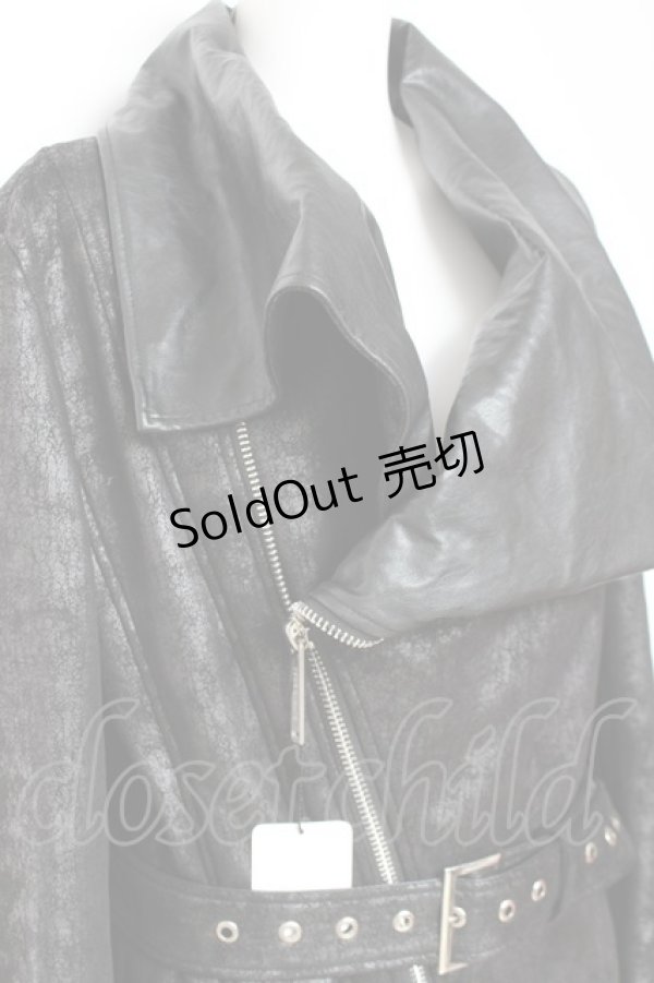 画像5: BUFFALO BOBS / MICHELANGIOLO ドレープネック コート 1-2 ブラック Y-26-01-31-136-PU-CO-SZ-ZY (5)