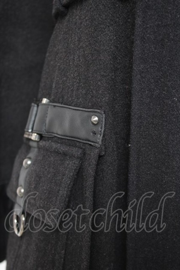 画像6: SEX POT ReVeNGe / ファーフードベルトデザインコート M 黒 Y-26-01-31-137-SP-CO-SZ-ZY (6)