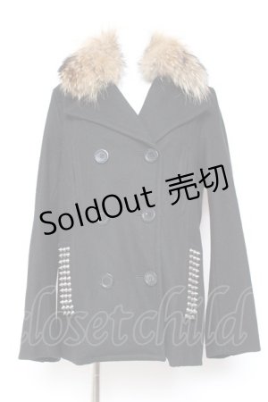 画像: GLAD NEWS / スタッズPコート F 黒 Y-26-01-31-140-GL-CO-SZ-ZT0203F