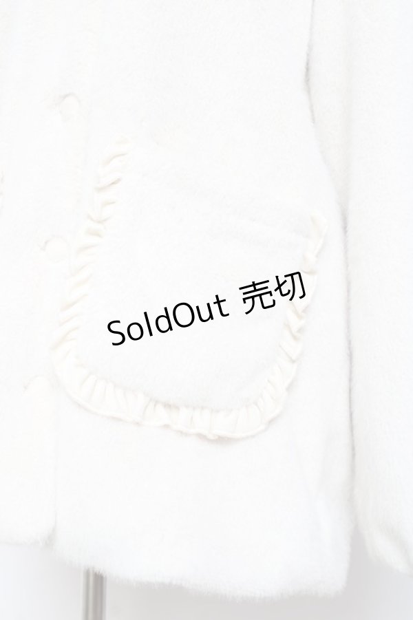 画像4: merry jenny / フリルフードフェイクファージャケット F アイボリー Y-26-01-31-141-LO-CO-SZ-ZTC071 (4)