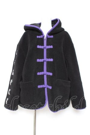 画像: Candy Stripper / HUG HUG KOALA BOA CHINA ジャケット  ブラック Y-26-01-31-142-PU-JA-SZ-ZY