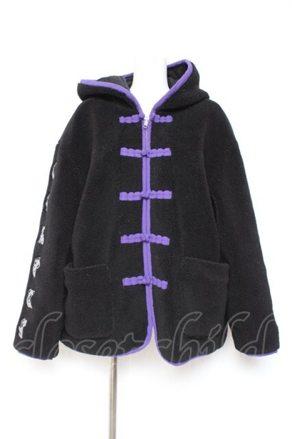 画像1: Candy Stripper / HUG HUG KOALA BOA CHINA ジャケット  ブラック Y-26-01-31-142-PU-JA-SZ-ZY (1)