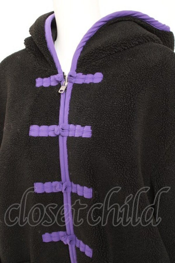 画像4: Candy Stripper / HUG HUG KOALA BOA CHINA ジャケット  ブラック Y-26-01-31-142-PU-JA-SZ-ZY (4)