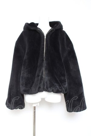 画像: Ank Rouge / くまちゃんファーブルゾン  黒 Y-26-01-31-143-CA-CO-SZ-ZY