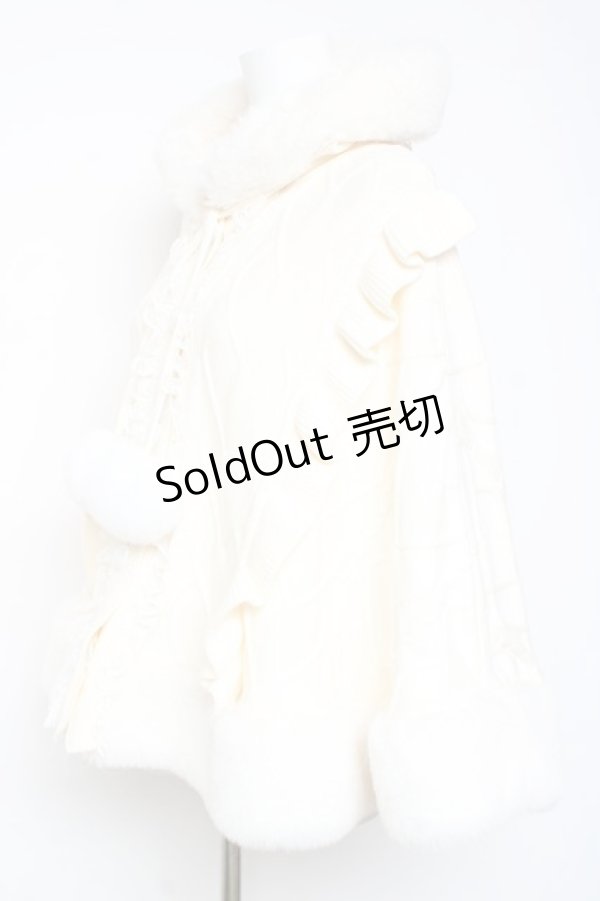 画像2: Ank Rouge / うさちゃんニットポンチョ M オフホワイト Y-26-01-31-145-CA-CO-SZ-ZT0203F (2)