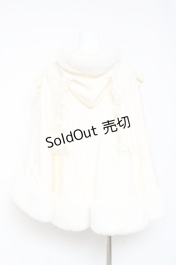 画像3: Ank Rouge / うさちゃんニットポンチョ M オフホワイト Y-26-01-31-145-CA-CO-SZ-ZT0203F (3)