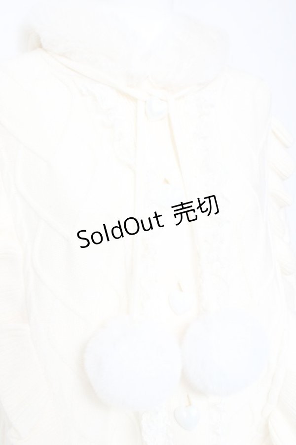 画像5: Ank Rouge / うさちゃんニットポンチョ M オフホワイト Y-26-01-31-145-CA-CO-SZ-ZT0203F (5)