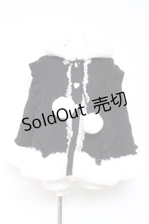 画像: Ank Rouge / うさちゃんニットポンチョ M 黒 Y-26-01-31-146-CA-CO-SZ-ZY