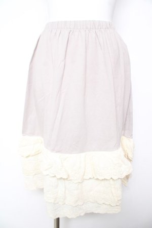 画像: Favorite / コットン三段フリルペチスカート  ラベンダー Y-26-01-31-149-LO-SK-SZ-ZY