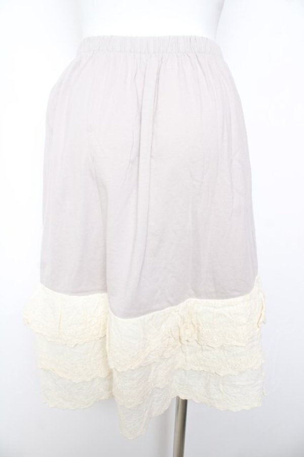 画像2: Favorite / コットン三段フリルペチスカート  ラベンダー Y-26-01-31-149-LO-SK-SZ-ZY (2)