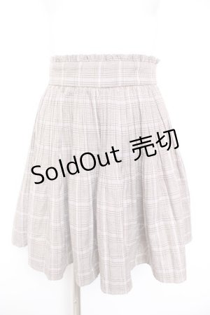 画像: Ank Rouge / チェック柄プリーツスカート M ブラウン Y-26-01-31-152-CA-SK-SZ-ZY