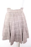 画像2: Ank Rouge / チェック柄プリーツスカート M ブラウン Y-26-01-31-152-CA-SK-SZ-ZY (2)