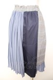 画像2: axes femme / チェック×プリーツスカート M ブルー Y-26-01-31-153-AX-SK-SZ-ZY (2)