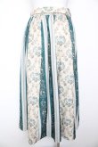 画像2: axes femme / オーナメント×花柄切替スカート M グリーン Y-26-01-31-156-AX-SK-SZ-ZY (2)