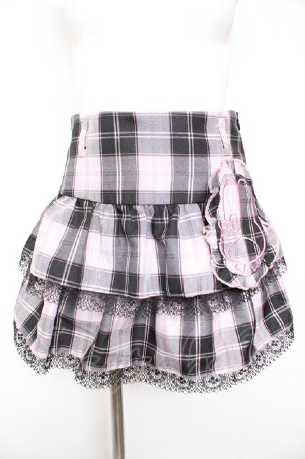 画像1: QOOZA / My Melody mini skirt  ピンク Y-26-01-31-163-PU-SK-SZ-ZY (1)